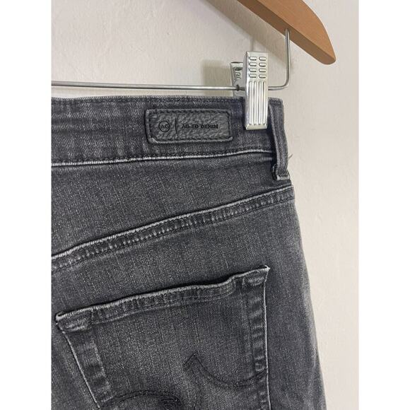 AG Adriano Goldschmied Jeans 27 Saige Straight Black Stretch High Rise Denim - Picture 9 of 11